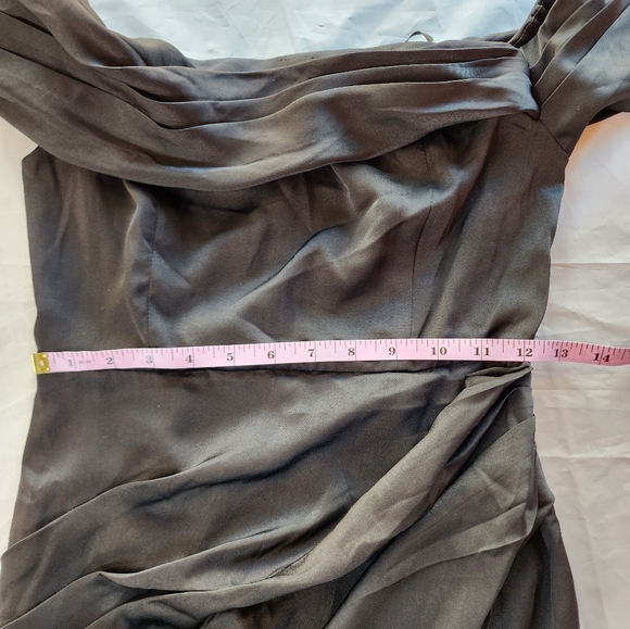 DO+BE Black Draped Off-Shoulder Formal Maxi Gown Size Small NWT - Picture 7 of 17